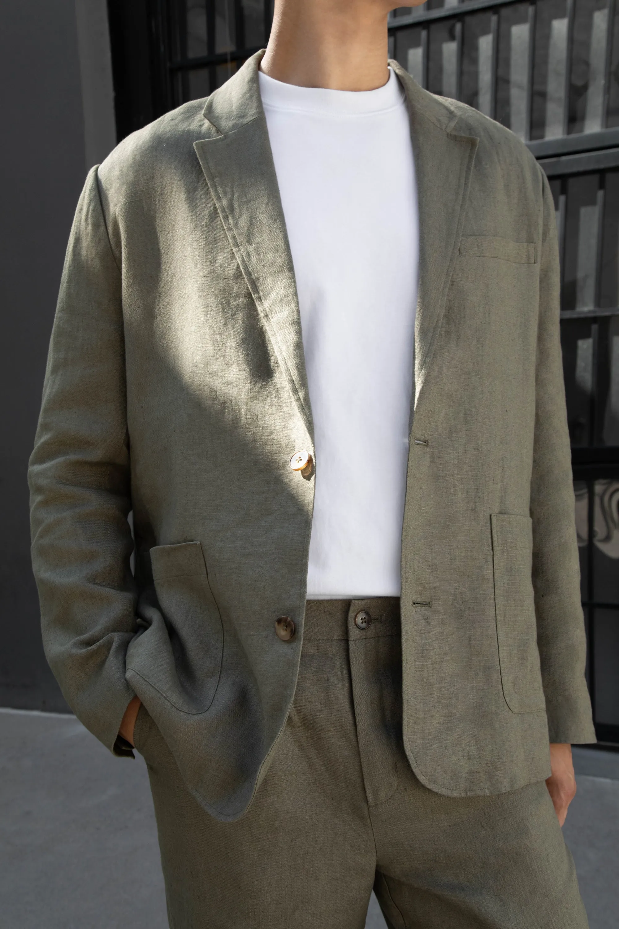 100% LINEN BLAZER