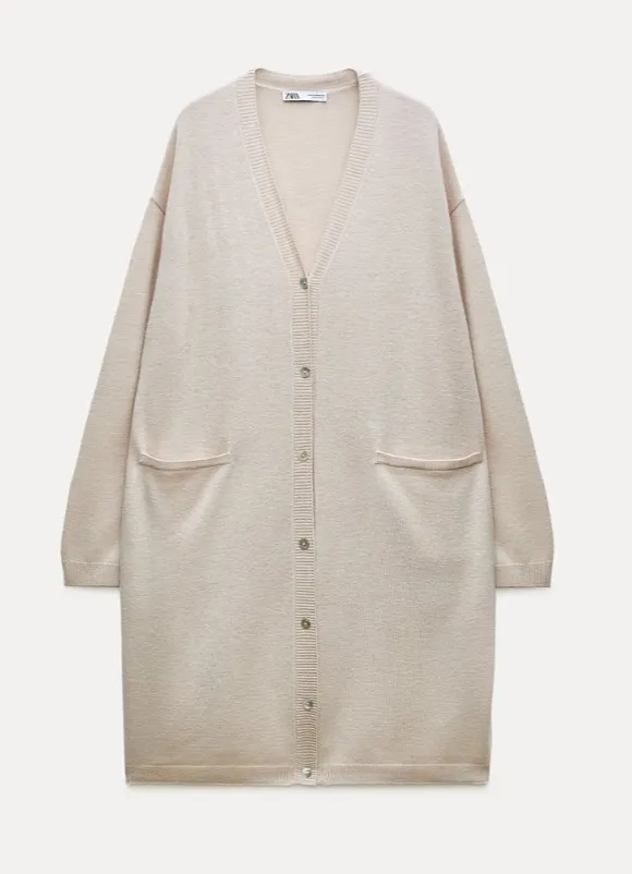 100% wool cardigan ZARA