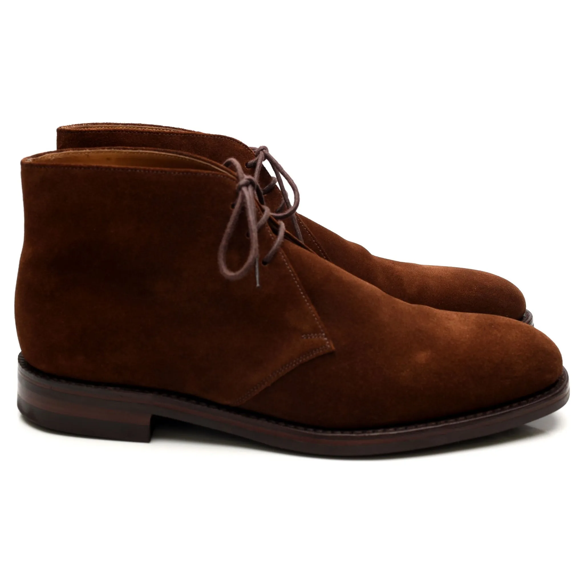 1880 'Kempton' Snuff Brown Suede Chukka Boots UK 8.5 F