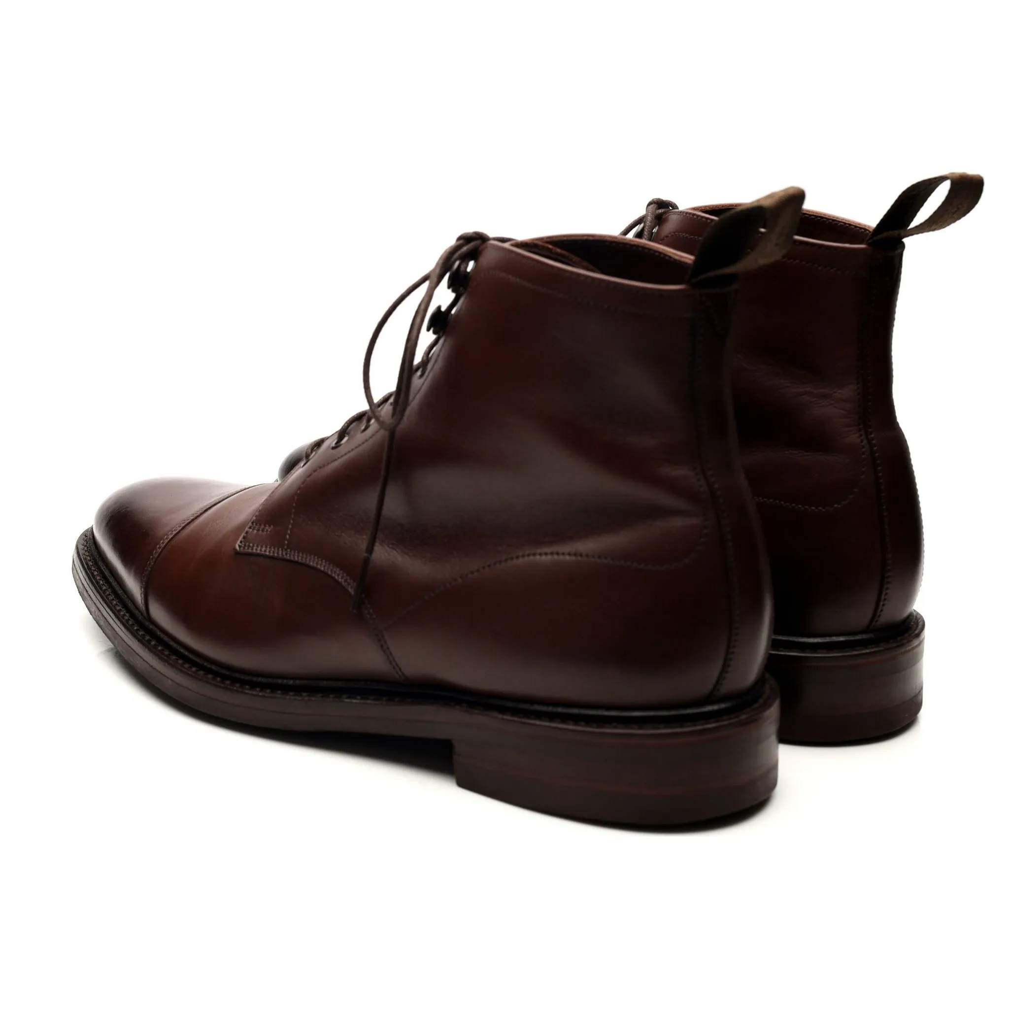 1880 'Roehampton' Dark Brown Leather Boots UK 8.5 F