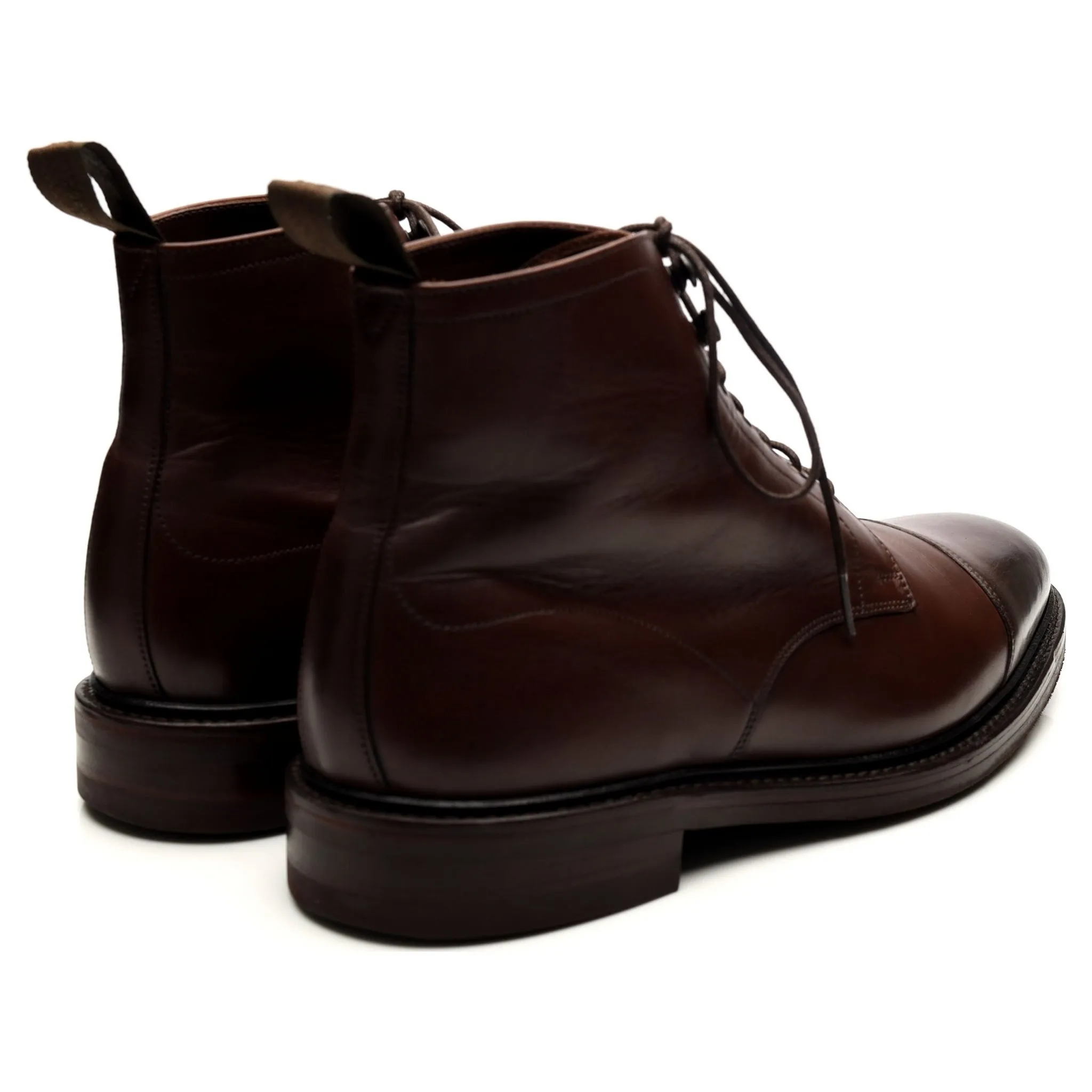 1880 'Roehampton' Dark Brown Leather Boots UK 8.5 F