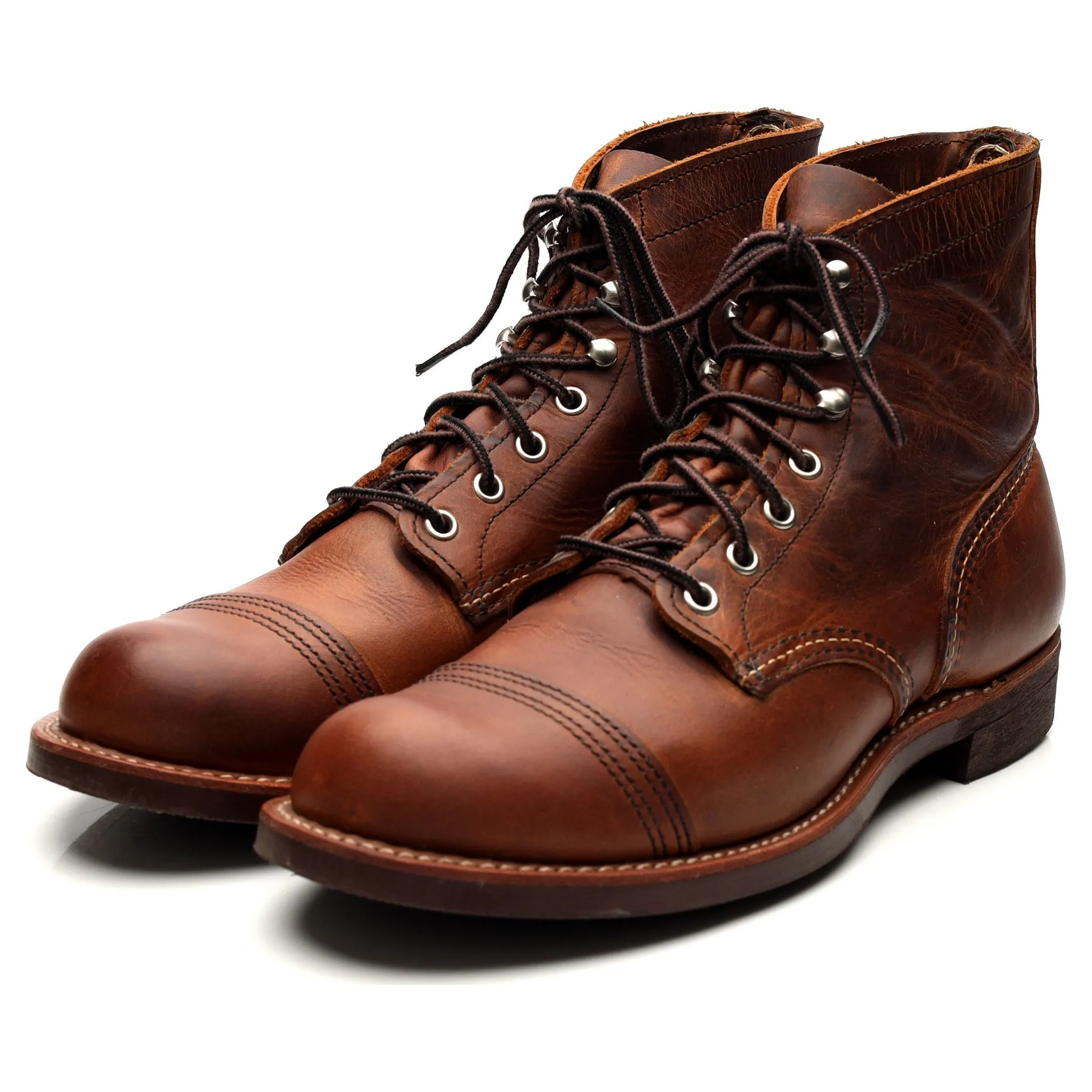 '8085' Brown Leather Iron Ranger Boots UK 8 US 9