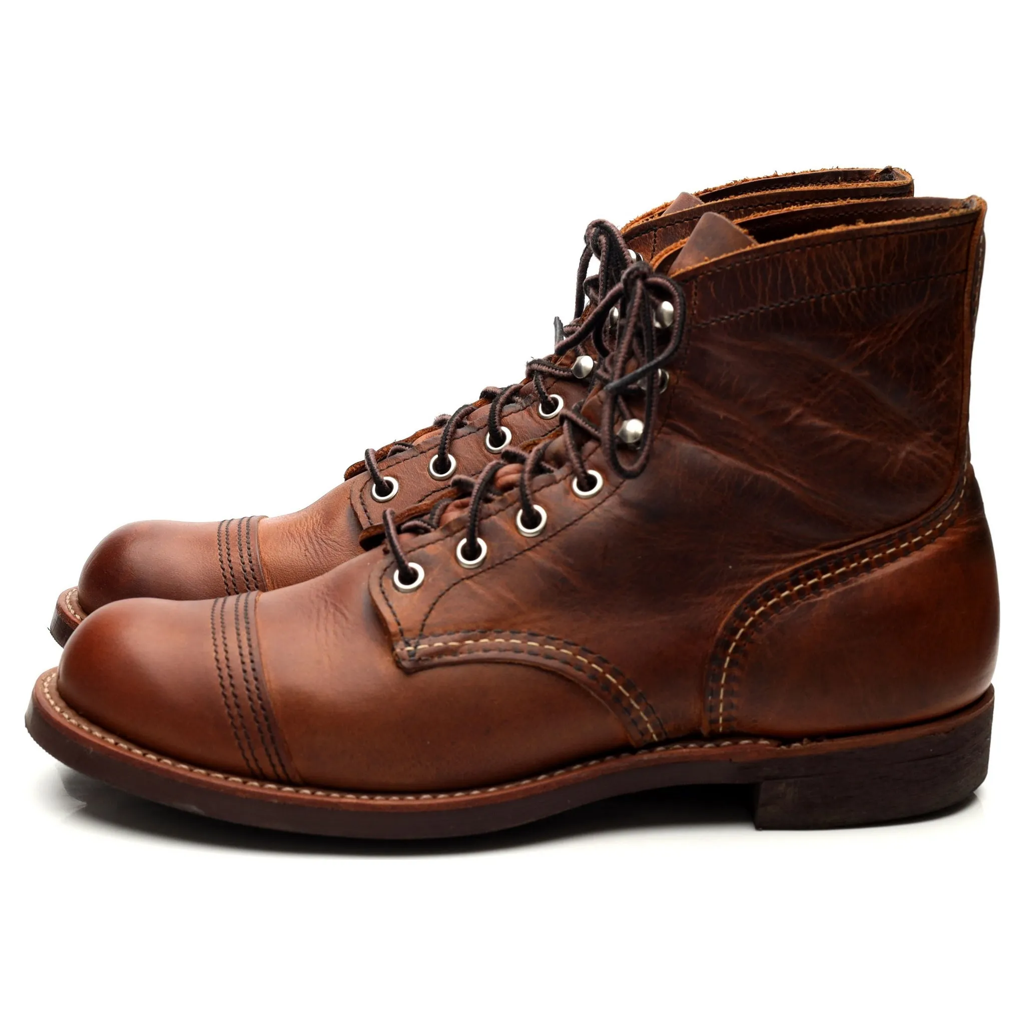 '8085' Brown Leather Iron Ranger Boots UK 8 US 9