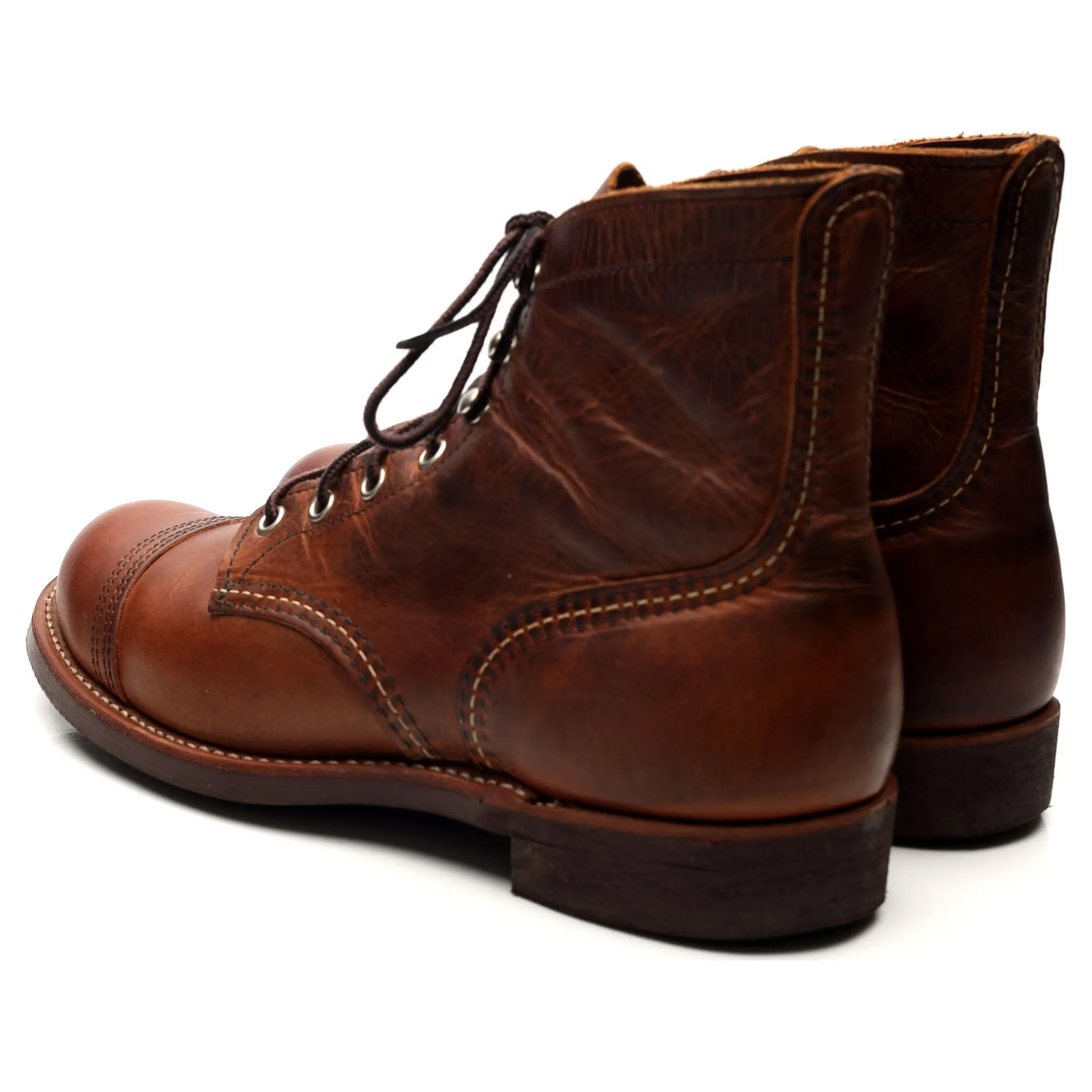 '8085' Brown Leather Iron Ranger Boots UK 8 US 9