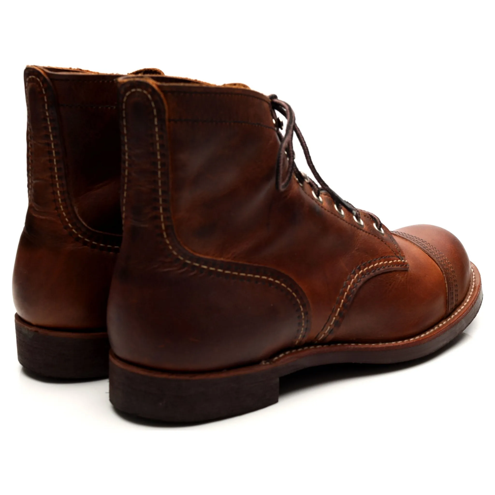 '8085' Brown Leather Iron Ranger Boots UK 8 US 9