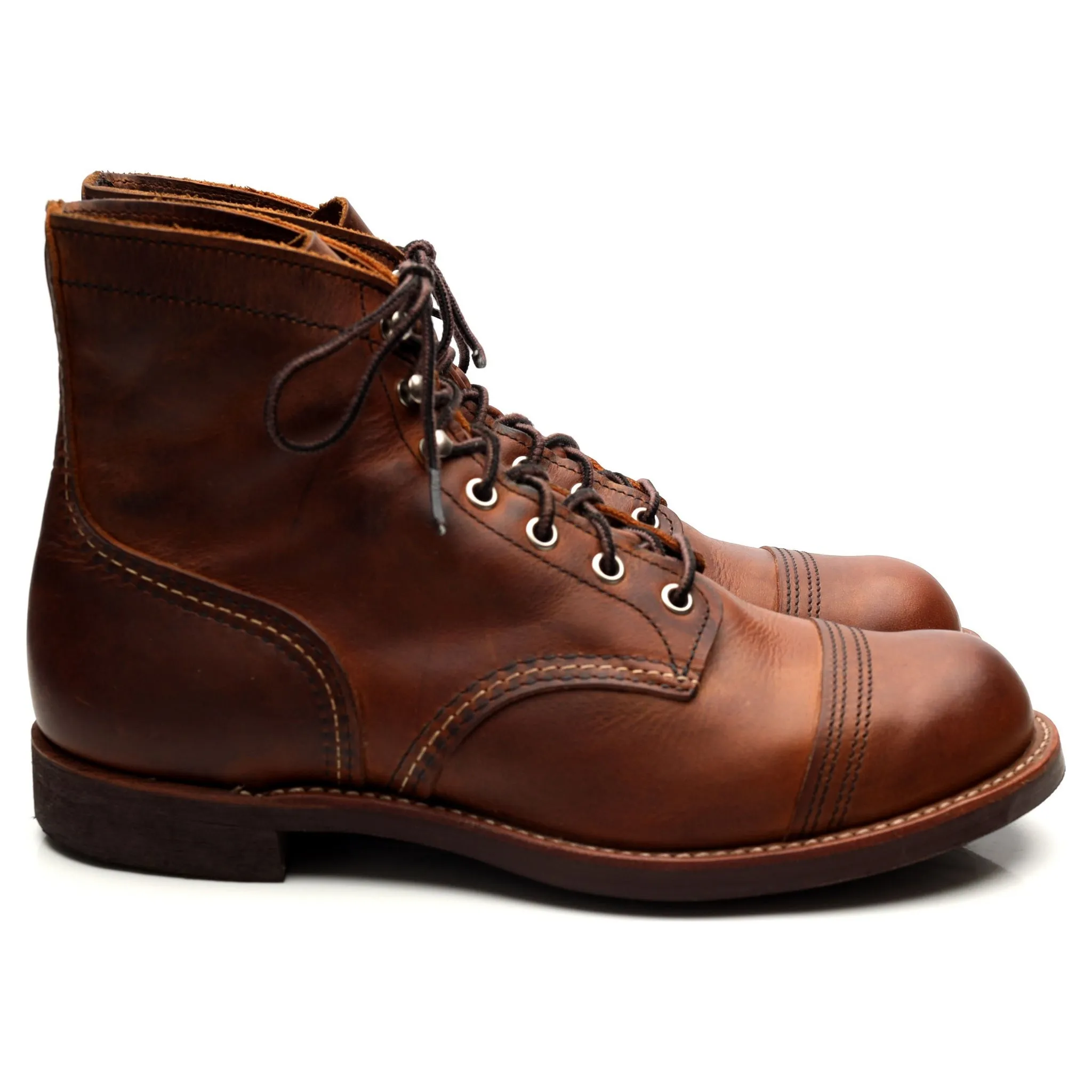 '8085' Brown Leather Iron Ranger Boots UK 8 US 9