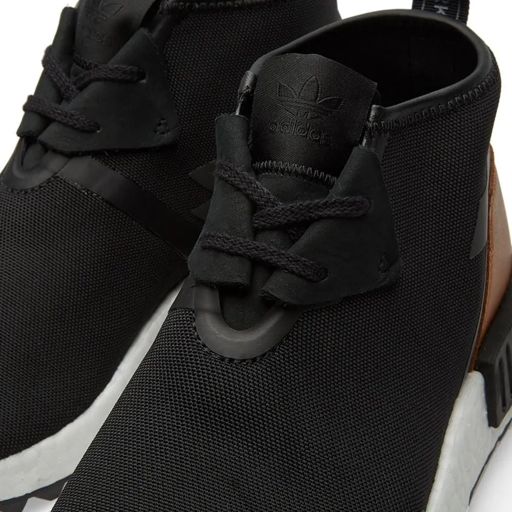 adidas NMD_C1 Trail Premium Leather Core Black - Best Deals