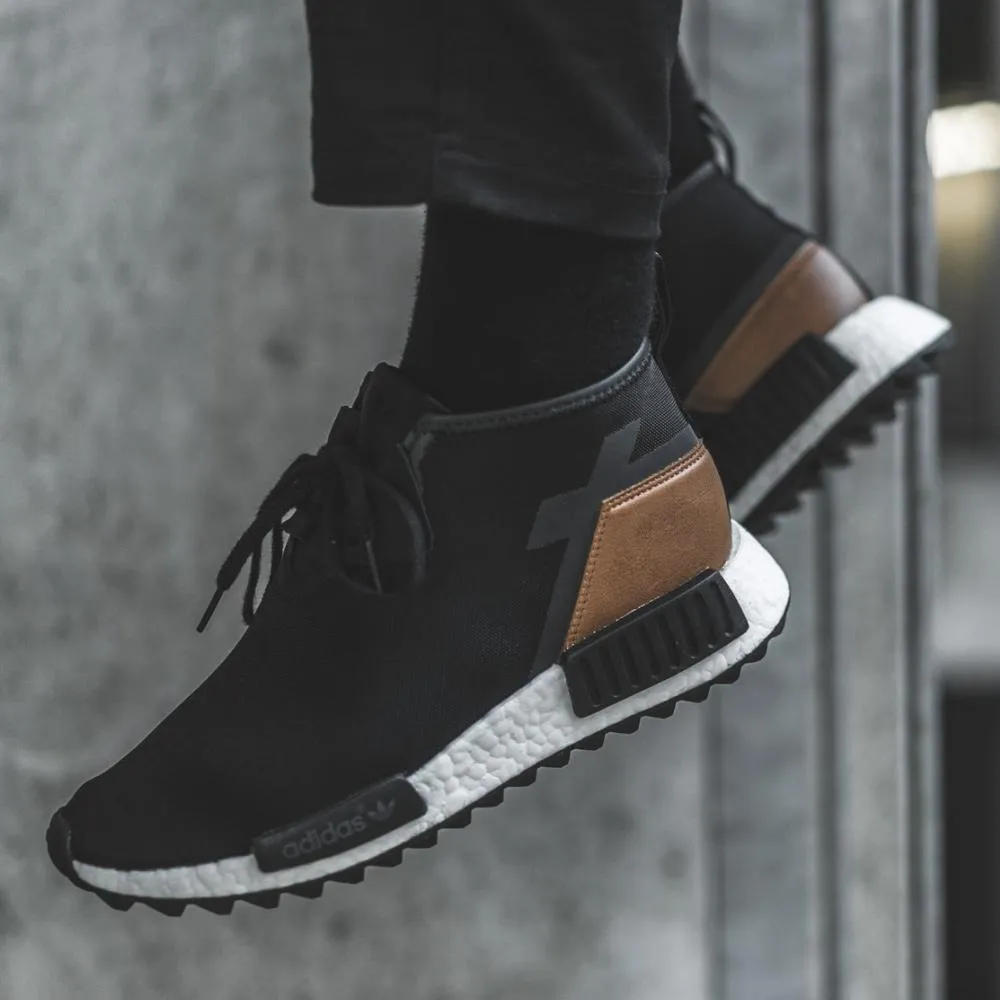 adidas NMD_C1 Trail Premium Leather Core Black - Best Deals