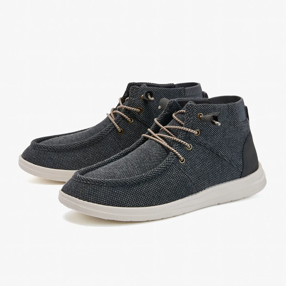 Aleder Men's Mid-Top Knit Chukka Boots for Urban Fit