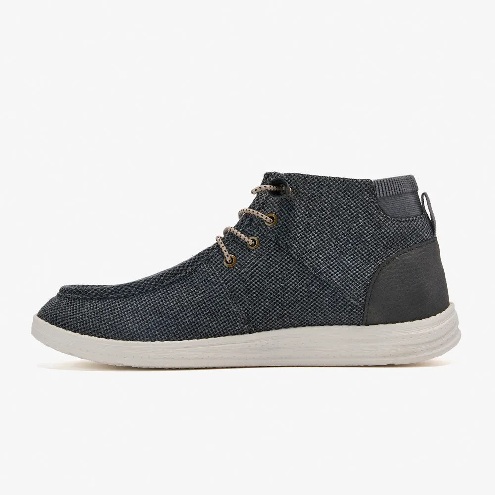 Aleder Men's Mid-Top Knit Chukka Boots for Urban Fit