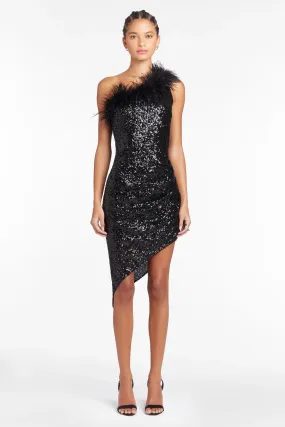 Amanda Uprichard Kieran Dress Sequin Black