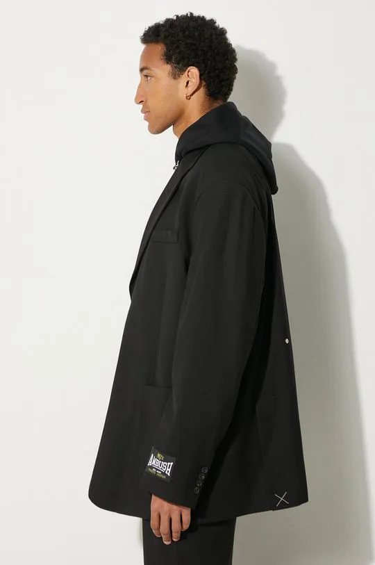 AMBUSH wool blazer Oversized Jacket black color BMEN005F24FAB0011000