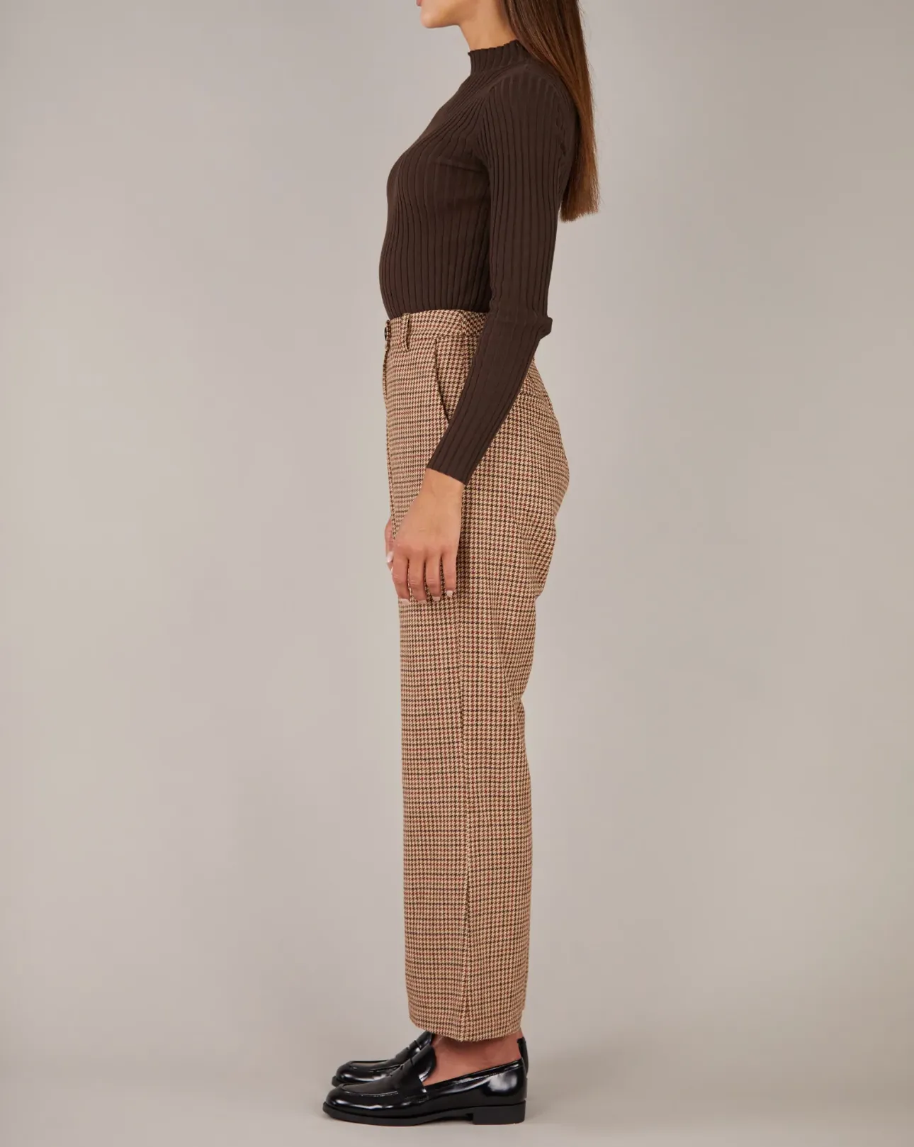 Amelius Equinox Houndstooth Check Pants