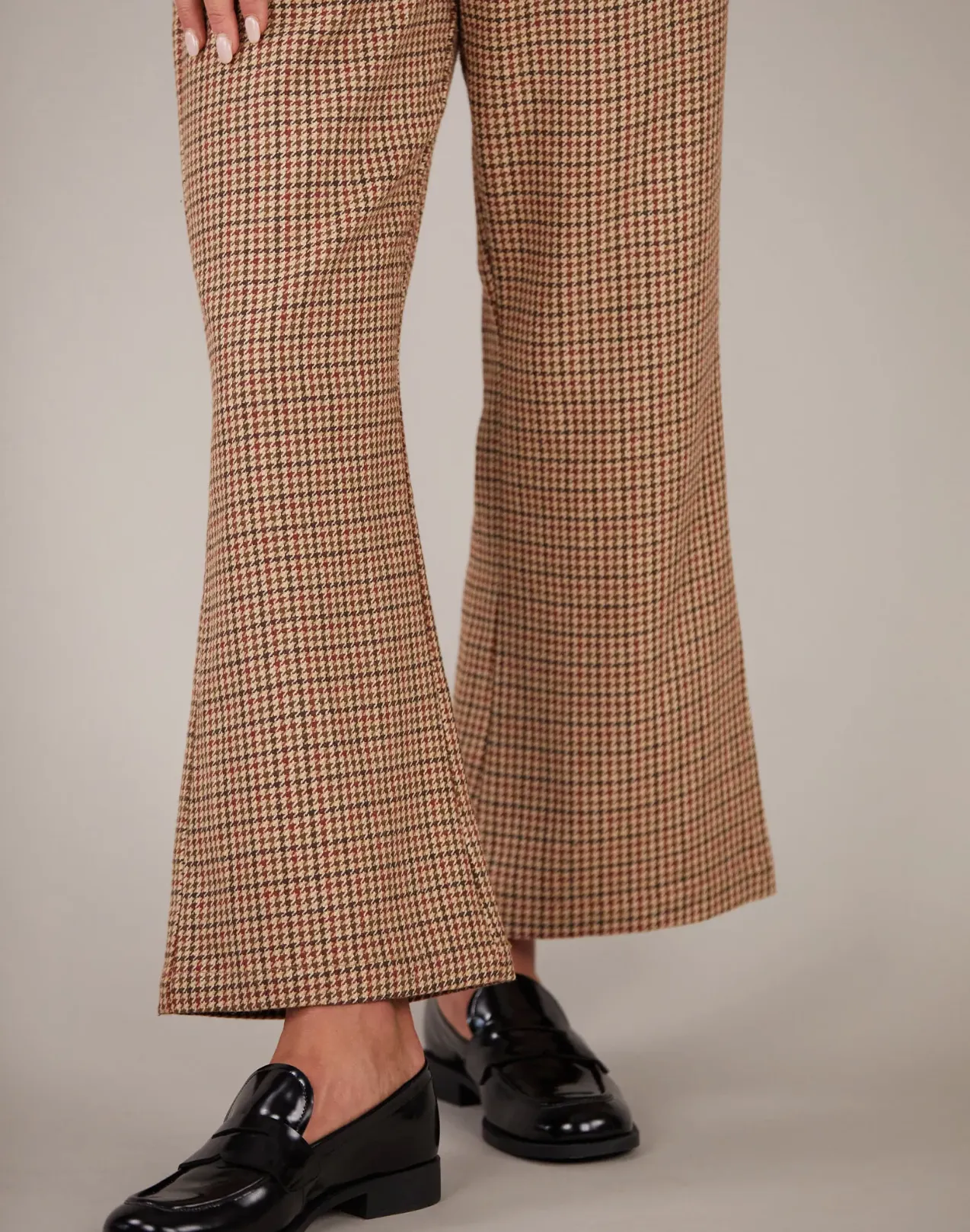 Amelius Equinox Houndstooth Check Pants