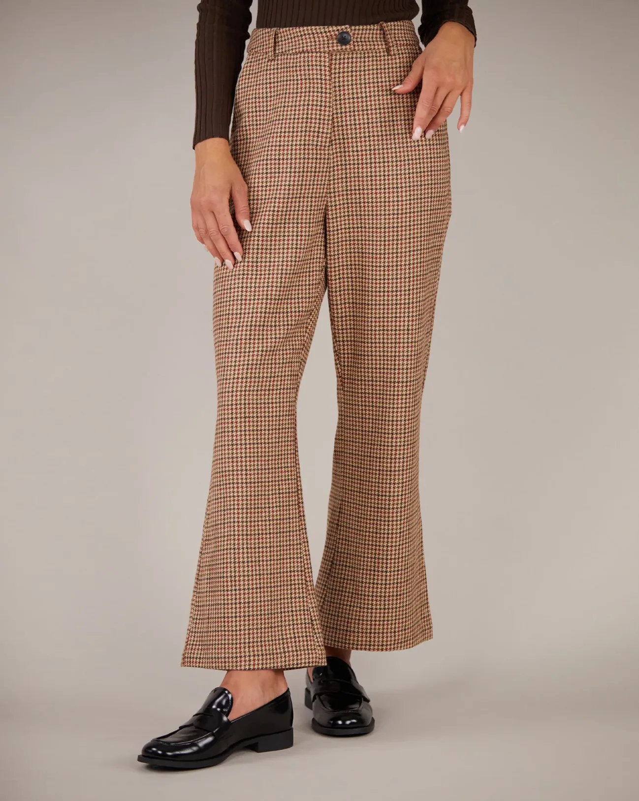 Amelius Equinox Houndstooth Check Pants