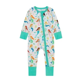 Bamboo Pajama Sleeper - Mermaid Print