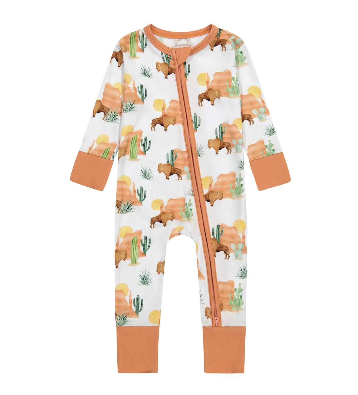 Bamboo PJ Sleeper - Bison Buddy