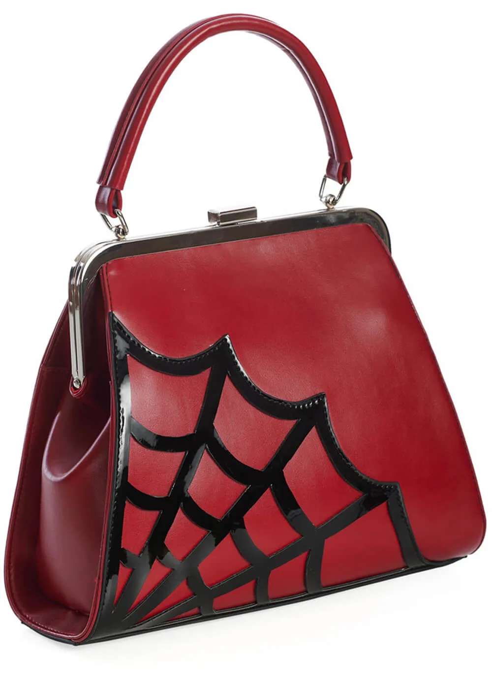 Banned Twilight Time Spiderweb Bag Burgundy