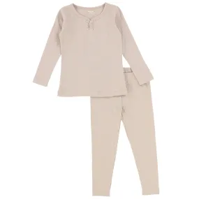 Bee & Dee Pointelle Collection Loungewear - Simply Taupe Small Size