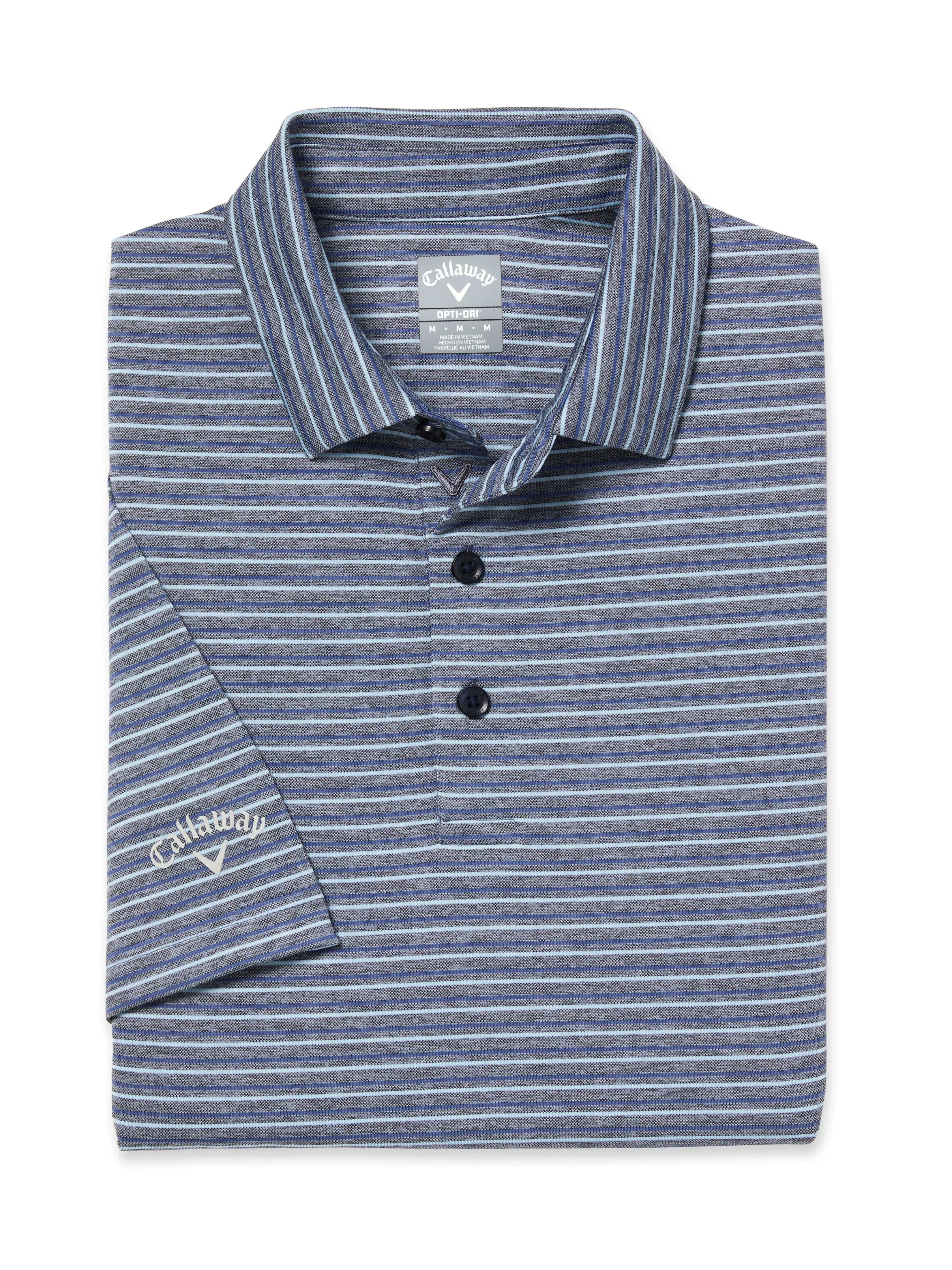 Big and Tall Striped Golf Polo Shirt