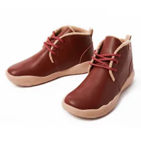 Bilbao Burgundy Leather Boots for Women