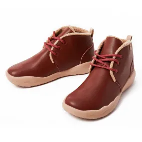 Bilbao Burgundy Leather Boots Men