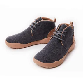 Bilbao Grey Wool Boots Men