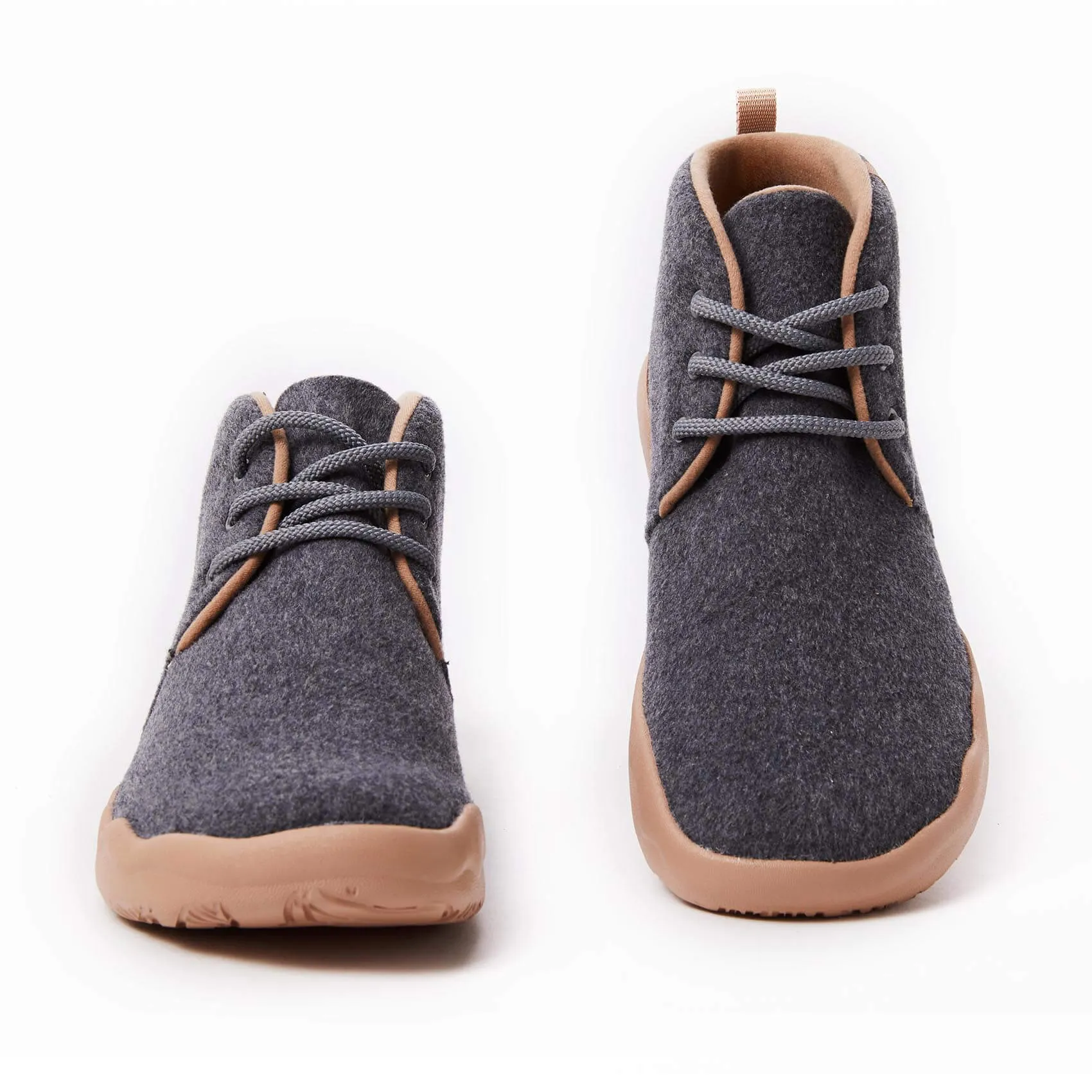 Bilbao Grey Wool Boots Men