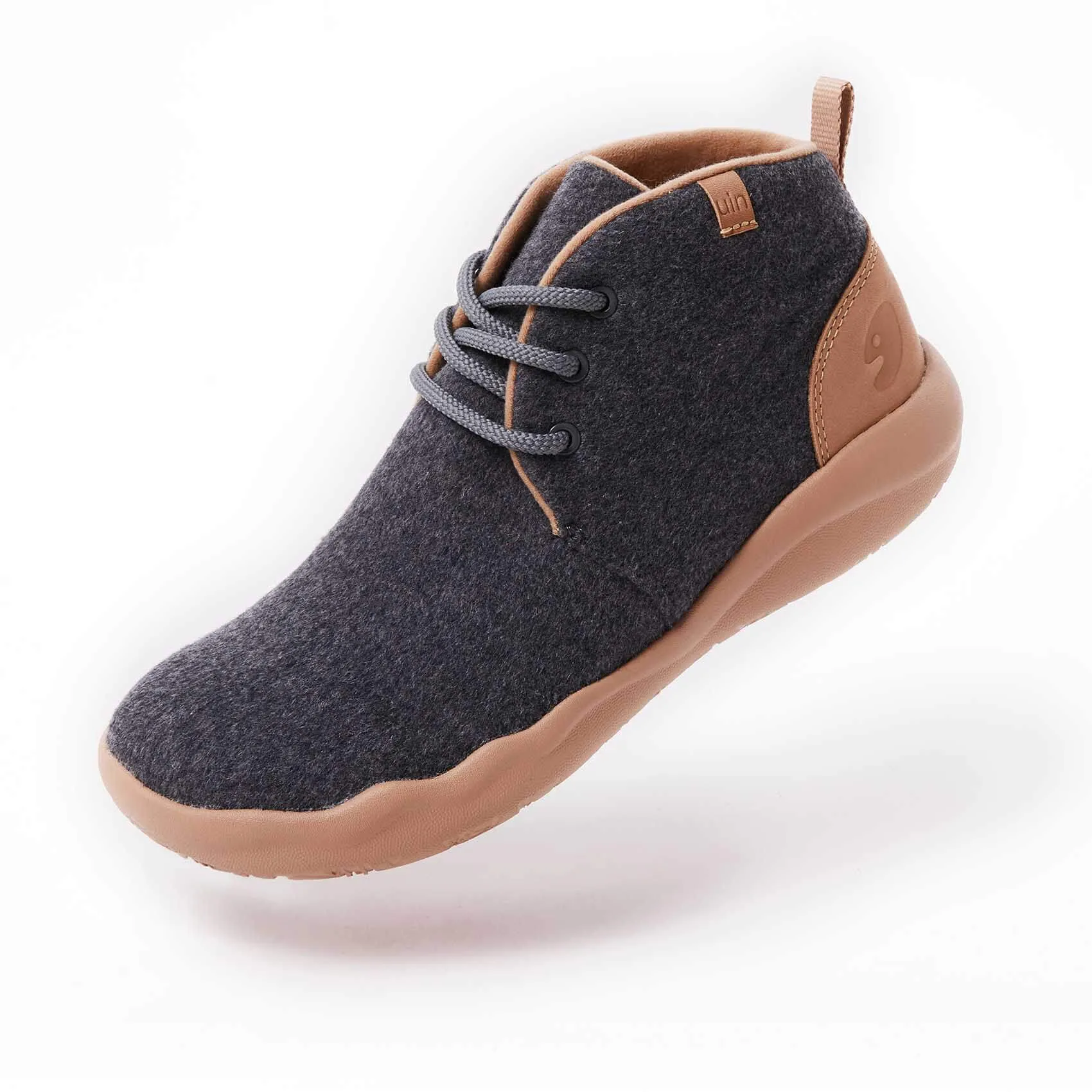 Bilbao Grey Wool Boots Men