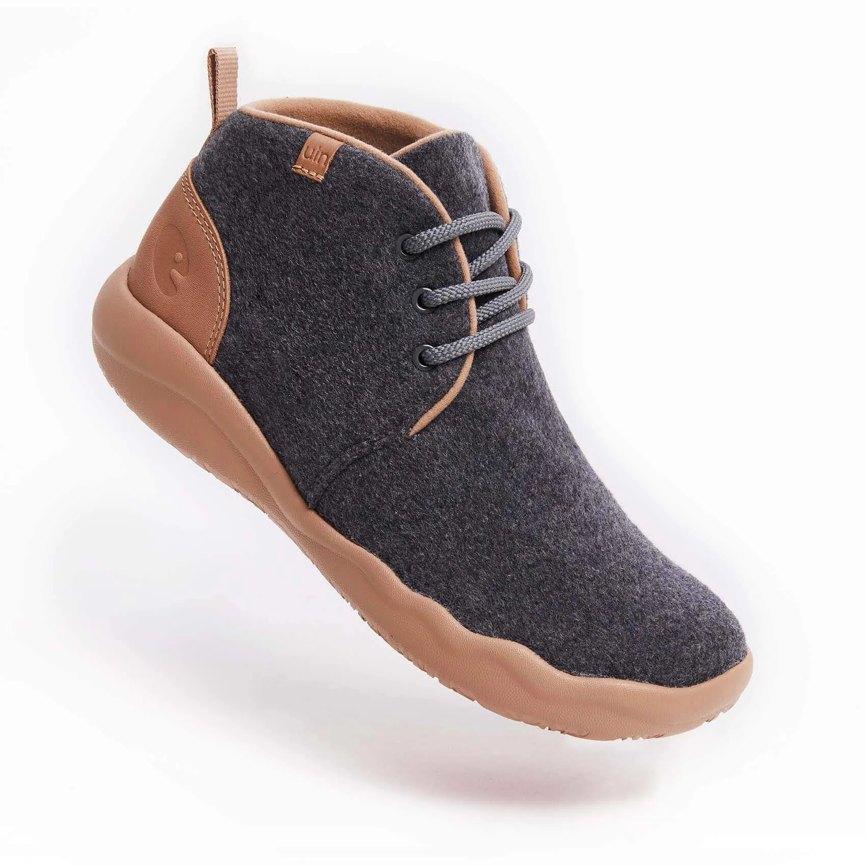 Bilbao Grey Wool Boots Men