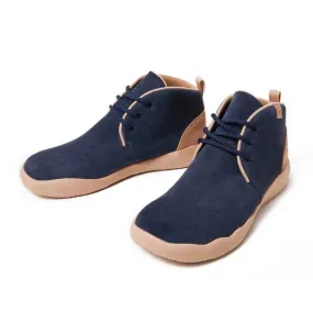 Bilbao Men's Suede Lace-up Boots - Deep Blue