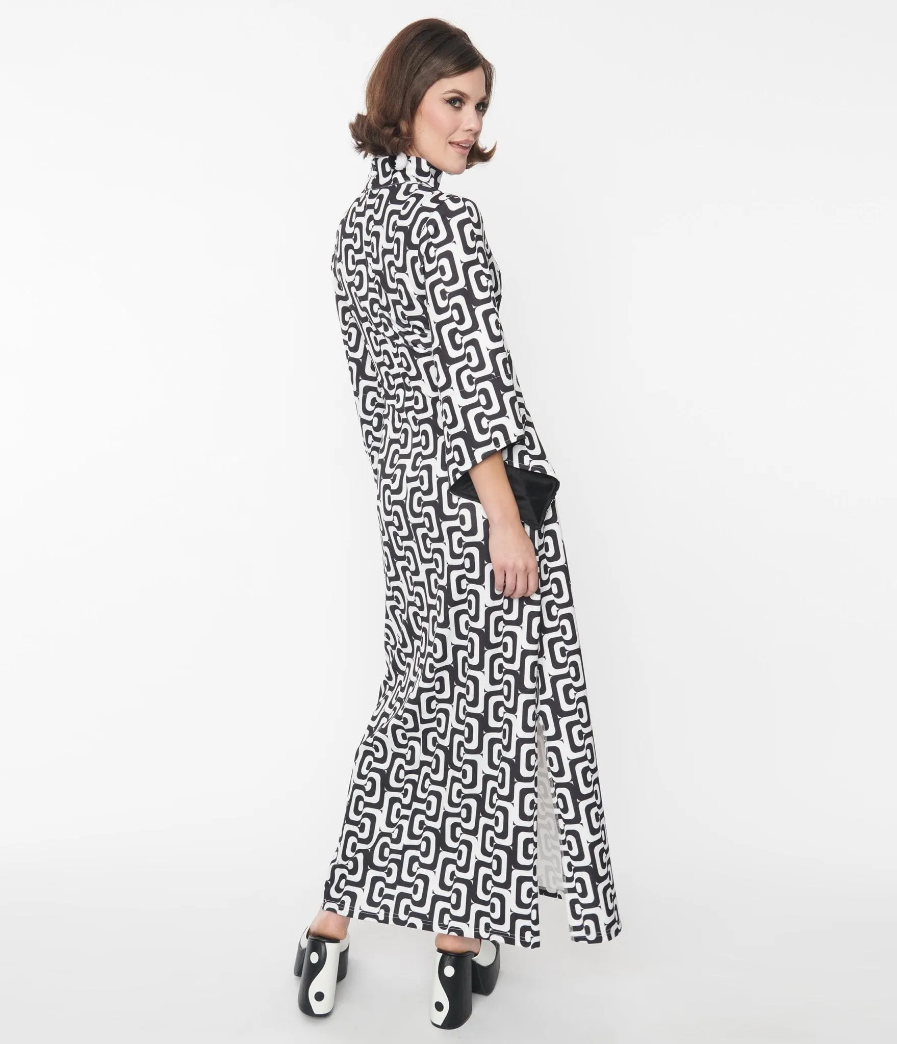 Black & White Mod About You Maxi Dress