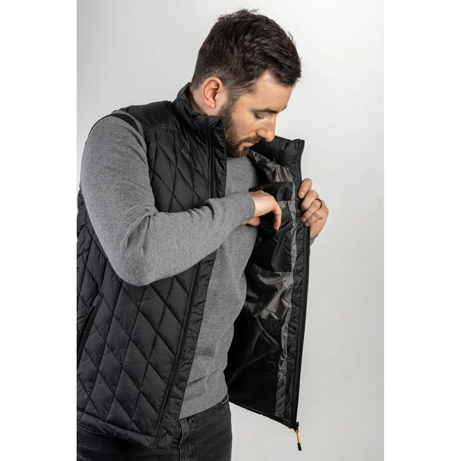 Black Charcoal Insulated Vest