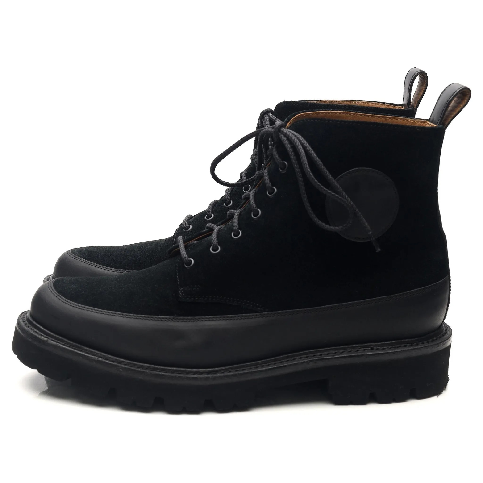 Black Leather Boots UK 6.5 G