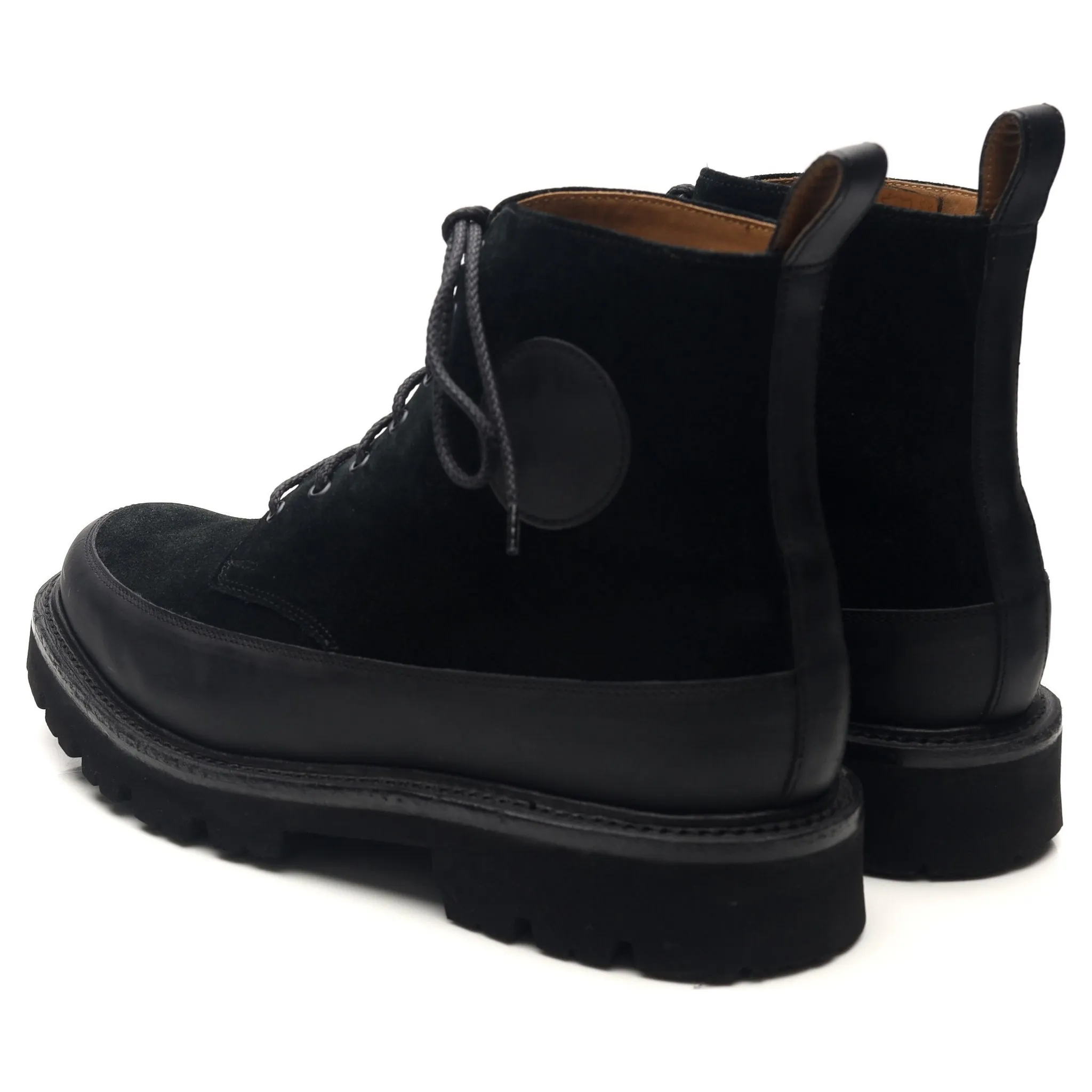 Black Leather Boots UK 6.5 G