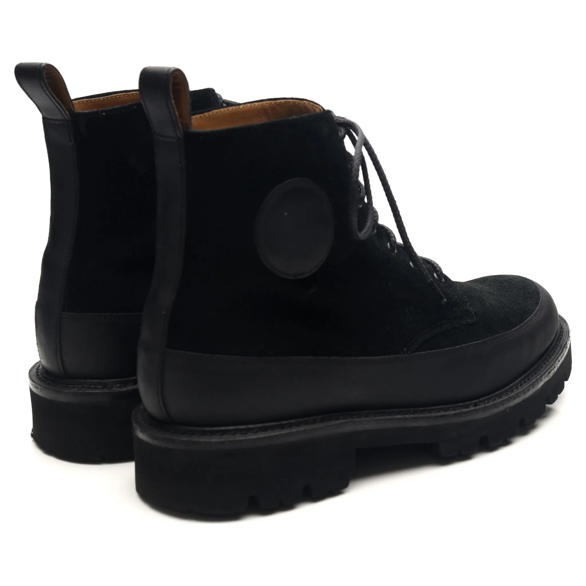 Black Leather Boots UK 6.5 G