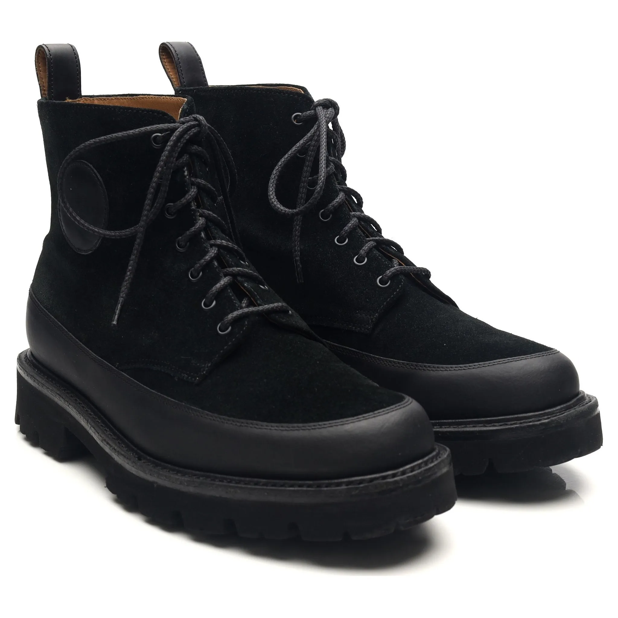 Black Leather Boots UK 6.5 G