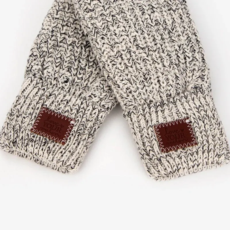 Black Speckled Mittens by Love Your Melon - Shop Now