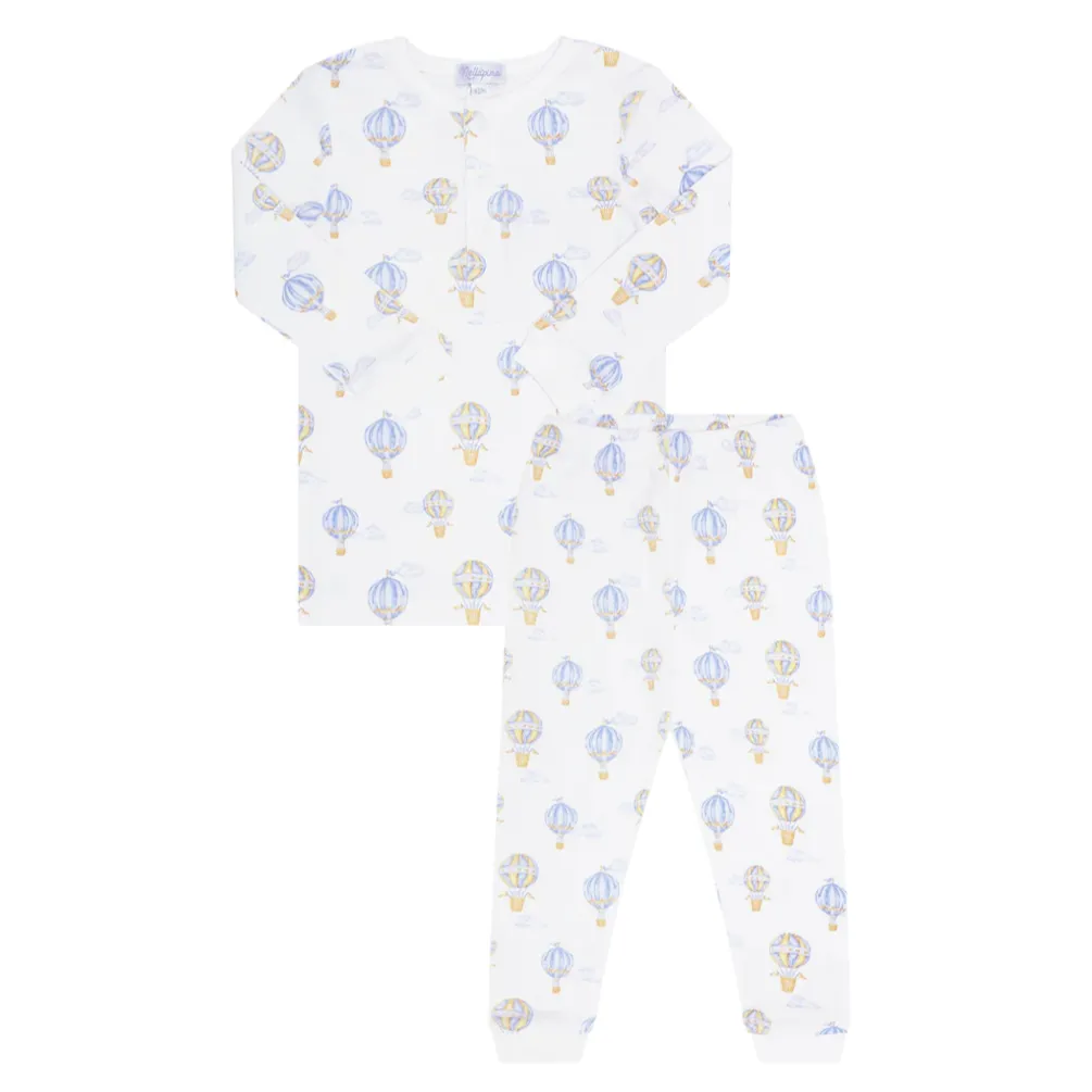 Blue Balloon Pattern Pajamas