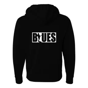 BLUES BLOCK Zip-Up Hoodie (Unisex)