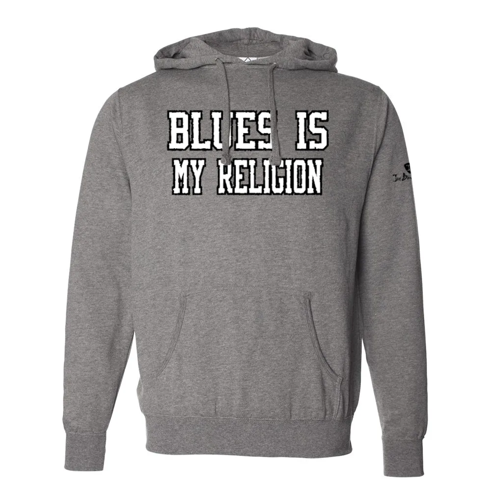 Blues is My Religion Applique Pullover Hoodie