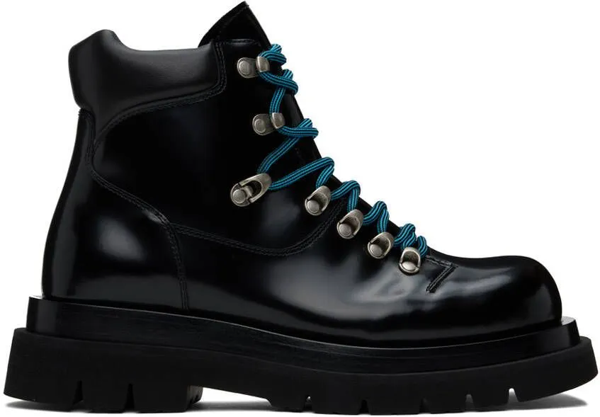 Bottega Veneta Black Lug Hiking Boots