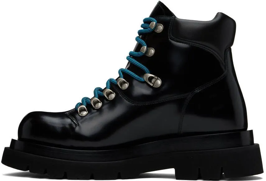 Bottega Veneta Black Lug Hiking Boots