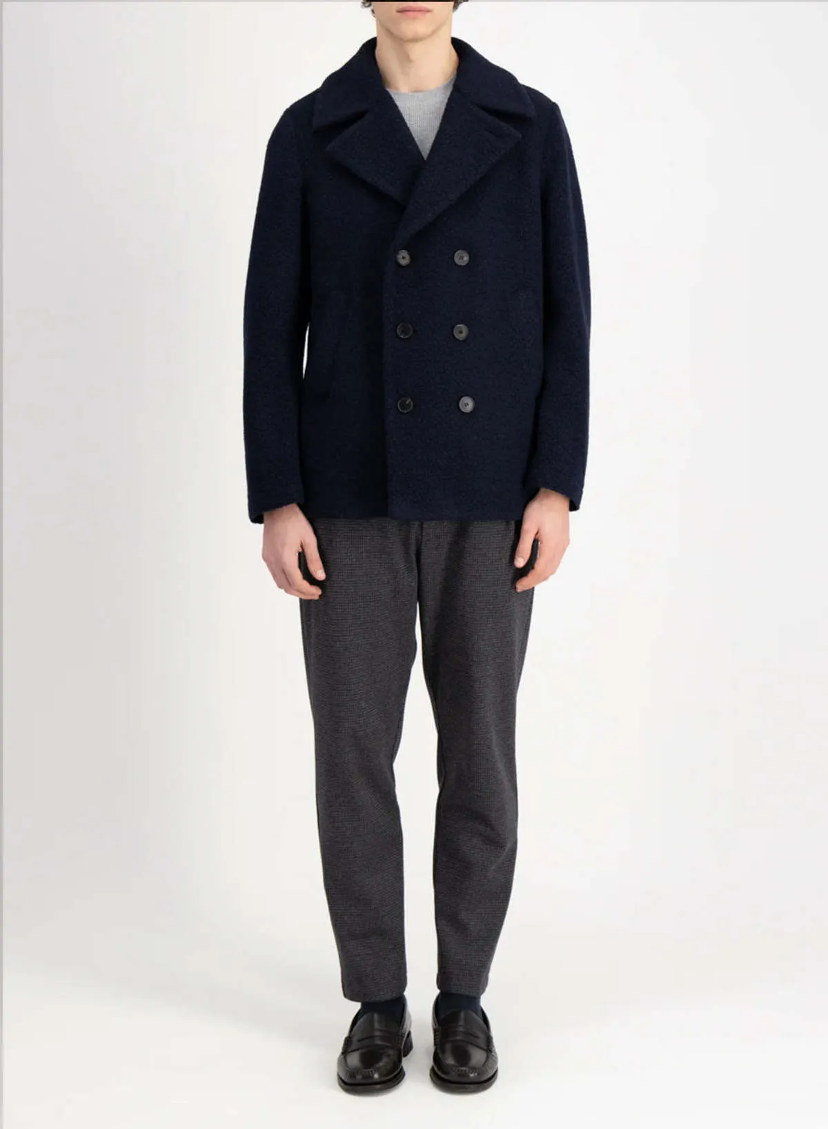 Boucle Peacoat - Navy Blue