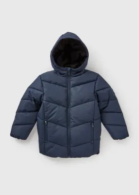 Boys Navy School Padded Coat (1-7yrs)