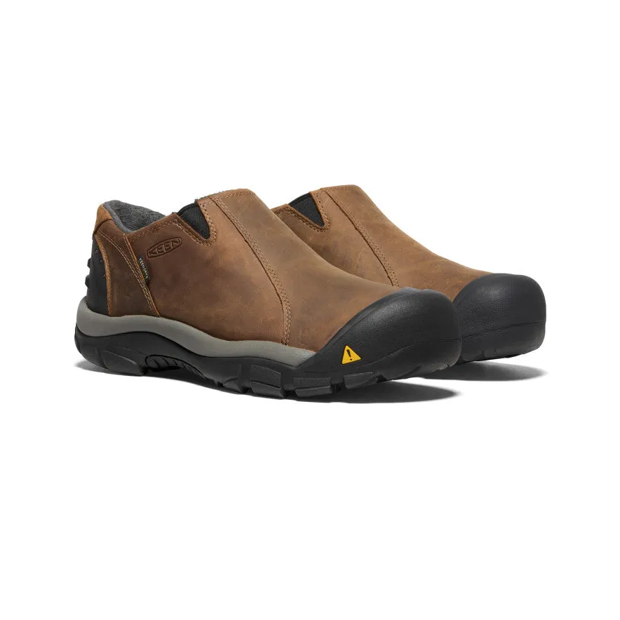 Brixen Waterproof Low Shoes for Men | Slate Black/Madder Brown