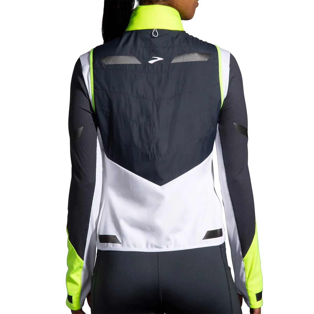 Brooks Women's Insulated Vest - White/Asphalt/Nightlife