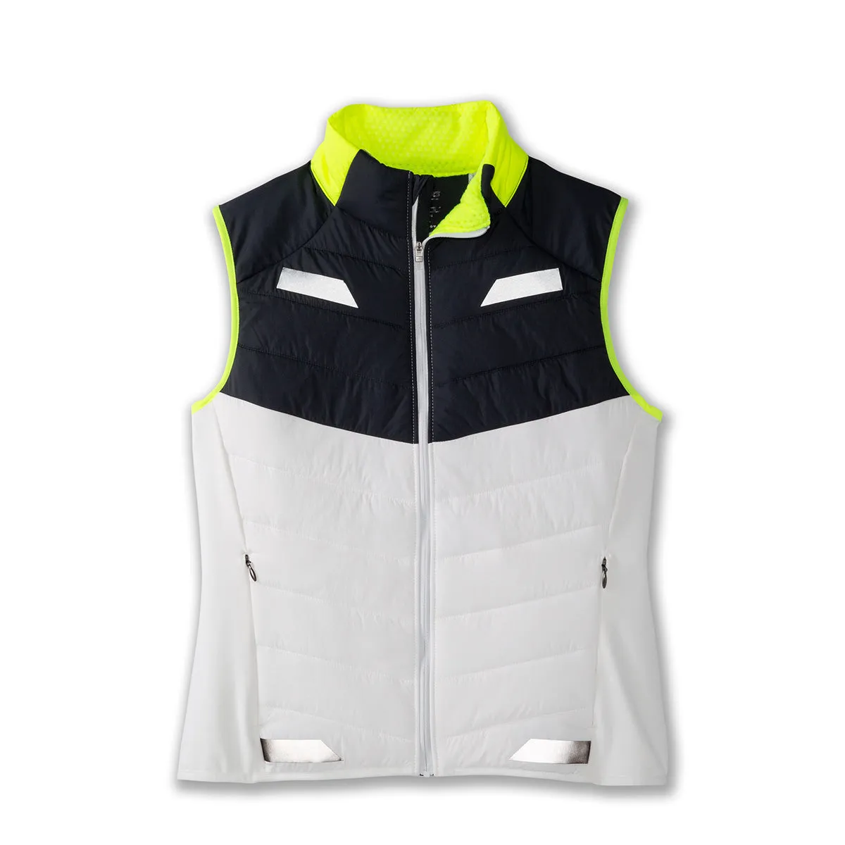 Brooks Women's Insulated Vest - White/Asphalt/Nightlife