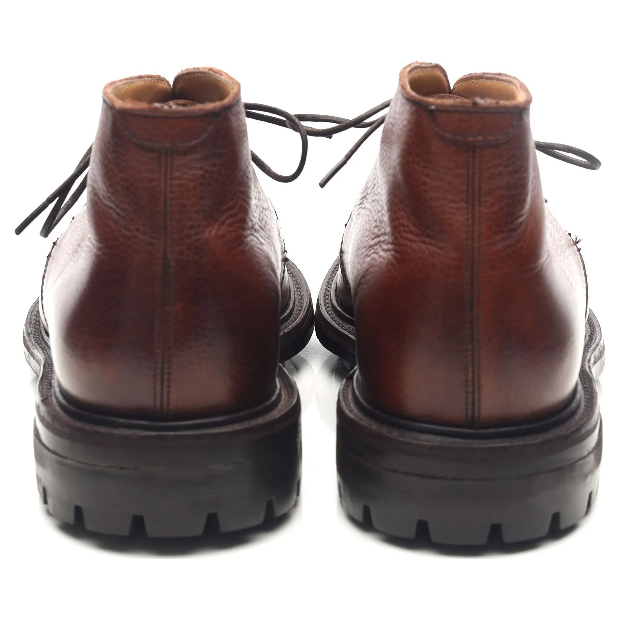 Brown Leather Chukka Boots UK 7.5 F