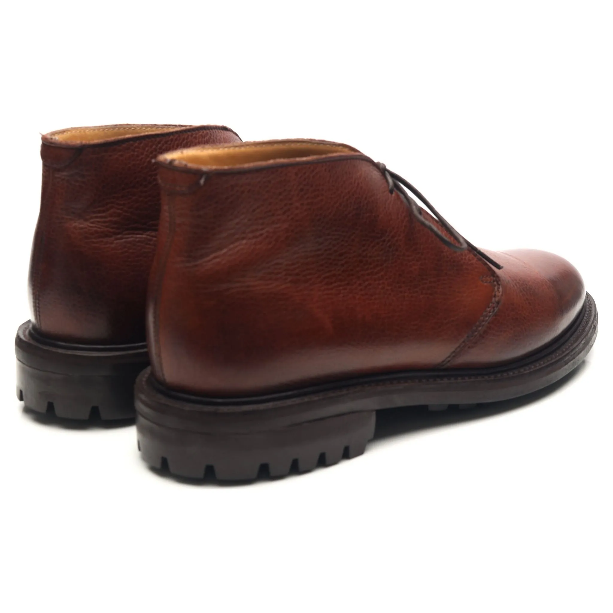 Brown Leather Chukka Boots UK 7.5 F